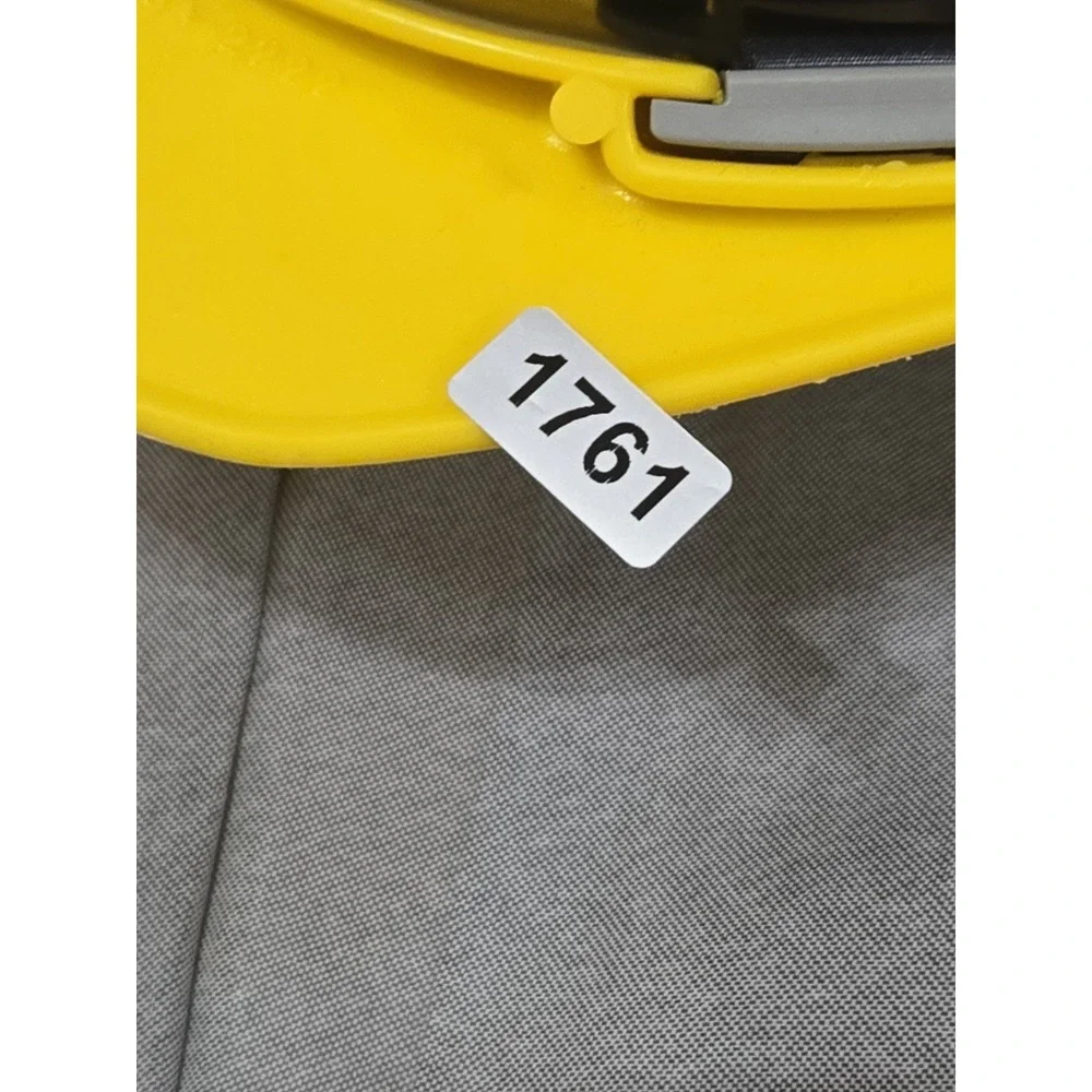 Vintage Kiewit PKS Hard Hat Construction Safety Helmet Yellow Think Safety Decal